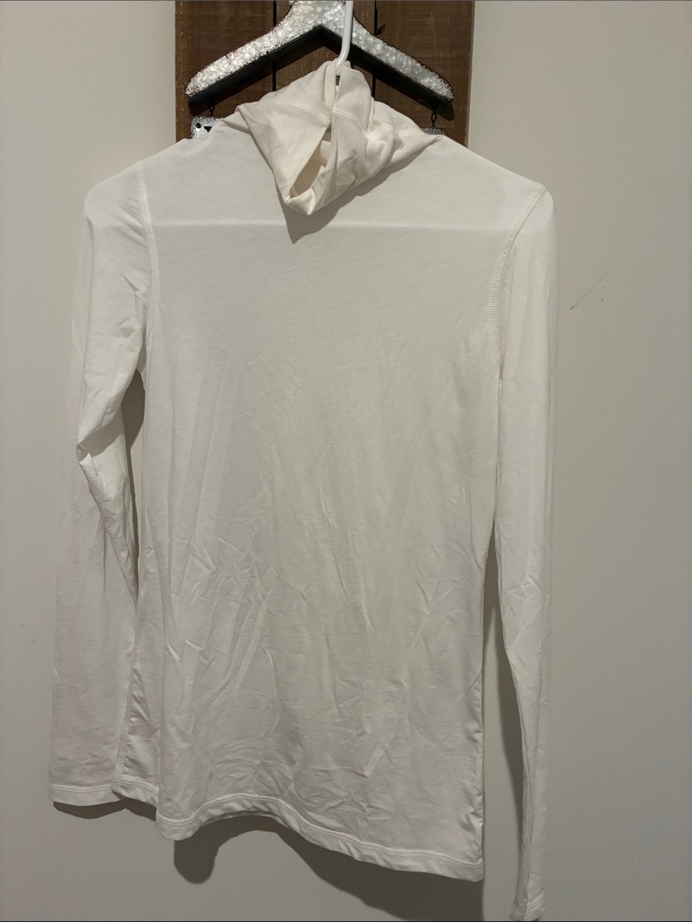 Vince White Lightweight Turtleneck Sweater